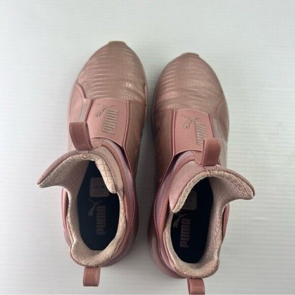 Puma Fierce Metallic Sneaker Trainer Rose Gold Women's Athletic Shoes 8.5 - Picture 6 of 10